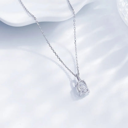1 ct Minimalist Adjustable Pear-Cut Lab-Grown Diamond Necklace in PT950 Platinum – APYPN0005-PT