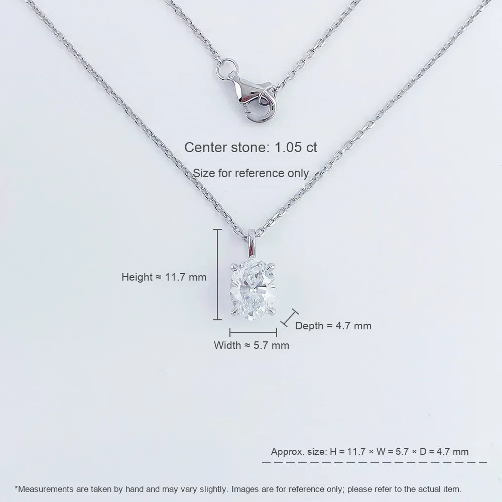 1 ct Minimalist Adjustable Pear-Cut Lab-Grown Diamond Necklace in PT950 Platinum – APYPN0005-PT