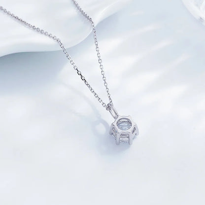 1.03 ct Minimalist Round-Cut Lab-Grown Diamond Necklace in PT950 Platinum – APYPN0006-PT