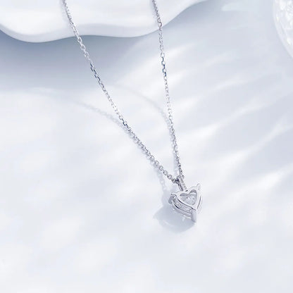 0.94 ct Adjustable Heart-Cut Lab-Grown Diamond Necklace in PT950 Platinum – APYPN0014-PT