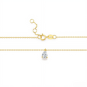 The Pear Solitaire Chain Bracelet