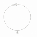 The Pear Solitaire Chain Bracelet