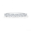 Elegant Oval - Diamond Eternity Stackable Band