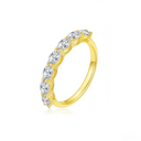 Elegant Oval - Diamond Eternity Stackable Band