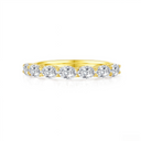 Elegant Oval - Diamond Eternity Stackable Band