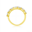 Elegant Oval - Diamond Eternity Stackable Band