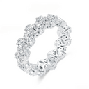 Exquisite Oval & Pear - Diamond Eternity Stackable Band
