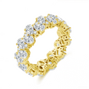 Exquisite Oval & Pear - Diamond Eternity Stackable Band