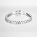 18K Gold Plated Thick Sterling Silver Tennis Bracelet