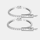 18K Gold Plated Thick Sterling Silver Tennis Bracelet