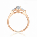 The Classic Oval Trilogy Ring