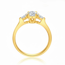 The Classic Oval Trilogy Ring