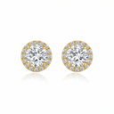 The Classic Round Halo Studs