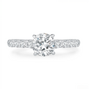 The Classic Round Pave Engagement Ring