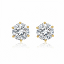 The Classic Six-Prong Diamond Studs