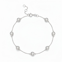The Dainty Bezel Station Bracelet