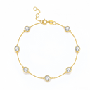 The Dainty Bezel Station Bracelet