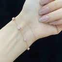 The Dainty Bezel Station Bracelet