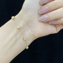 The Dainty Bezel Station Bracelet