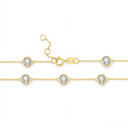 The Dainty Bezel Station Bracelet