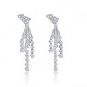 The Diamond Bow Dangle Earrings