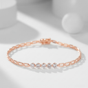 The Diamond Paperclip Bracelet