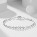 The Diamond Paperclip Bracelet
