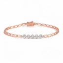 The Diamond Paperclip Bracelet