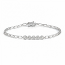 The Diamond Paperclip Bracelet