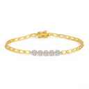 The Diamond Paperclip Bracelet