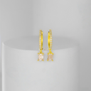 The Emerald Cut Drop Hoops