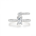 The Emerald Cut Twist Ring