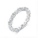 The Emerald & Round Alternating Ring