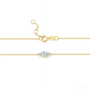 The Marquise Solitaire Chain Bracelet