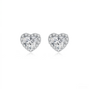 The Romantic Heart Halo Studs