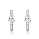 The Teardrop Diamond Huggies·