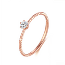 The Twisted Cable Round Ring