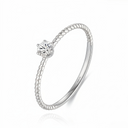 The Twisted Cable Round Ring