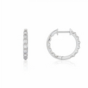 The Vertical Step-Cut Hoop Earrings