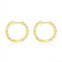 The Vertical Step-Cut Hoop Earrings