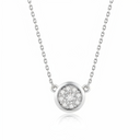 The Modern Bezel Cluster Necklace