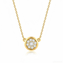 The Modern Bezel Cluster Necklace