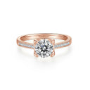 Bullhead Setting Pavé Lab Diamond Ring - SparkLab Gems
