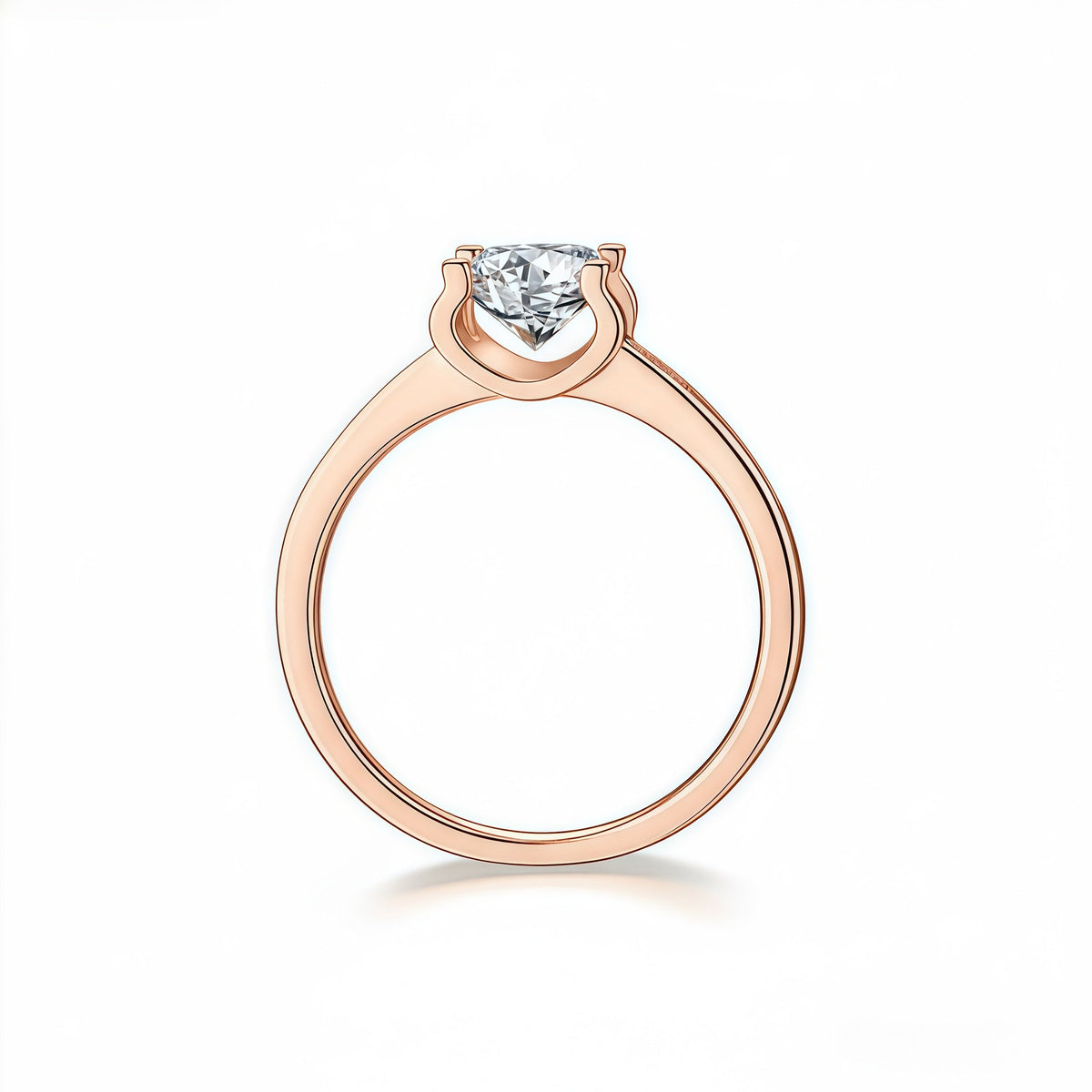 Bullhead Setting Pavé Lab Diamond Ring - SparkLab Gems