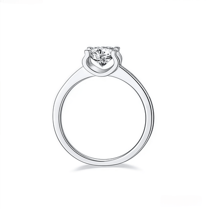 Bullhead Setting Pavé Lab Diamond Ring - SparkLab Gems