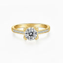 Bullhead Setting Pavé Lab Diamond Ring - SparkLab Gems