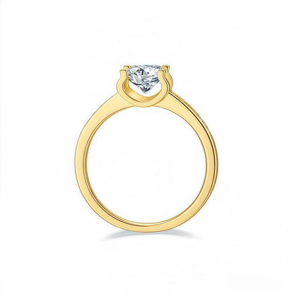 Bullhead Setting Pavé Lab Diamond Ring - SparkLab Gems