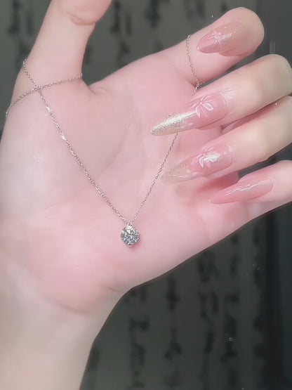 1.06 ct Celestial Adjustable Round-Cut Lab-Grown Diamond Necklace in PT950 Platinum – APYN0100-PT video