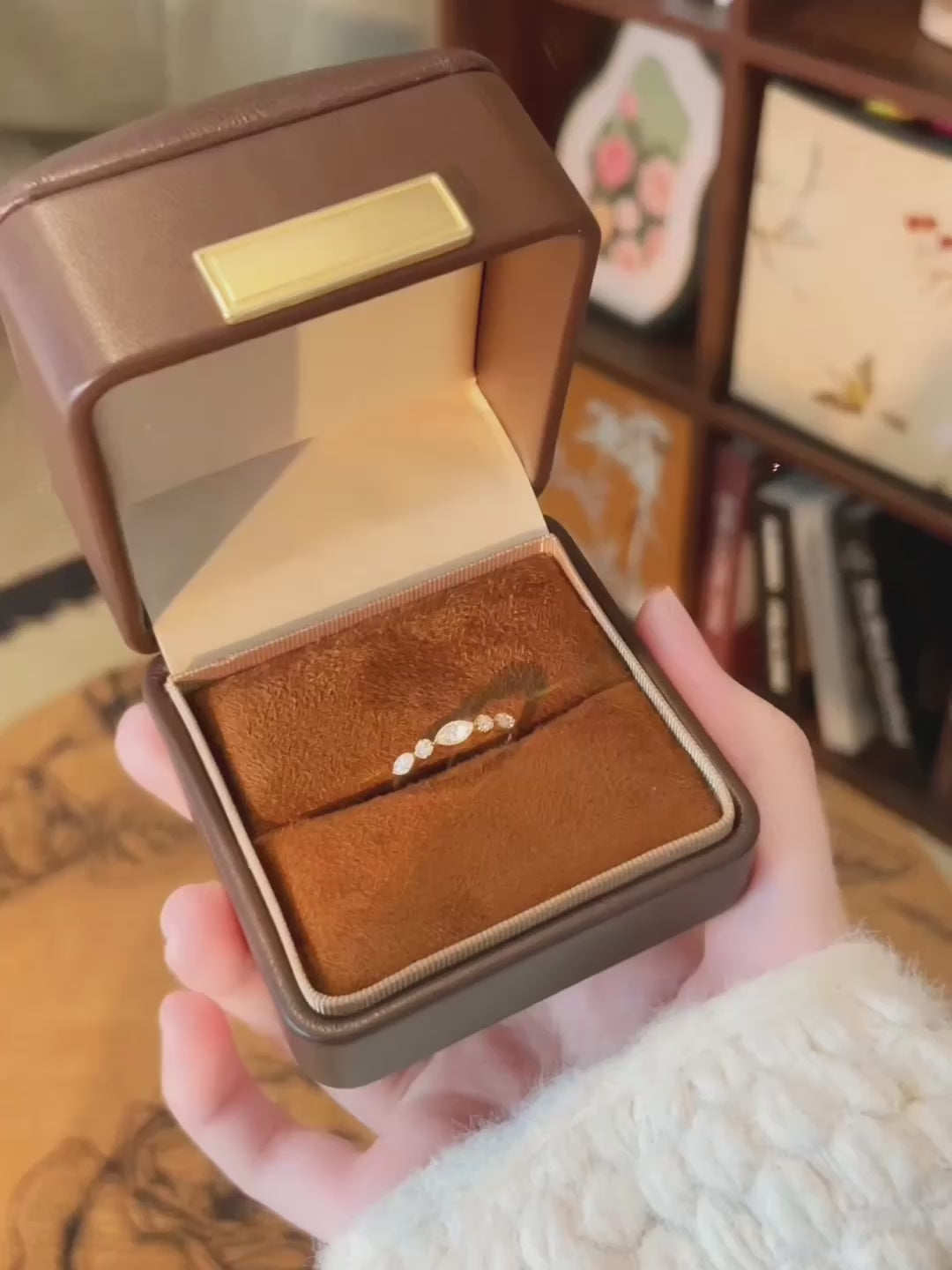 0.11 ct Mixed-Cut Lab-Grown Diamond Ring in 18K Yellow Gold – APYFR0354-Y video