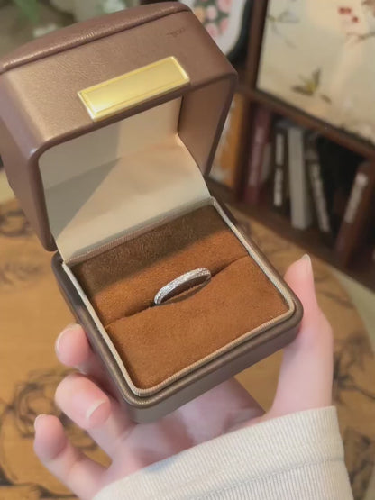 1.01 ctw Pavé Round-Cut Lab-Grown Diamond Band in 18K White Gold video